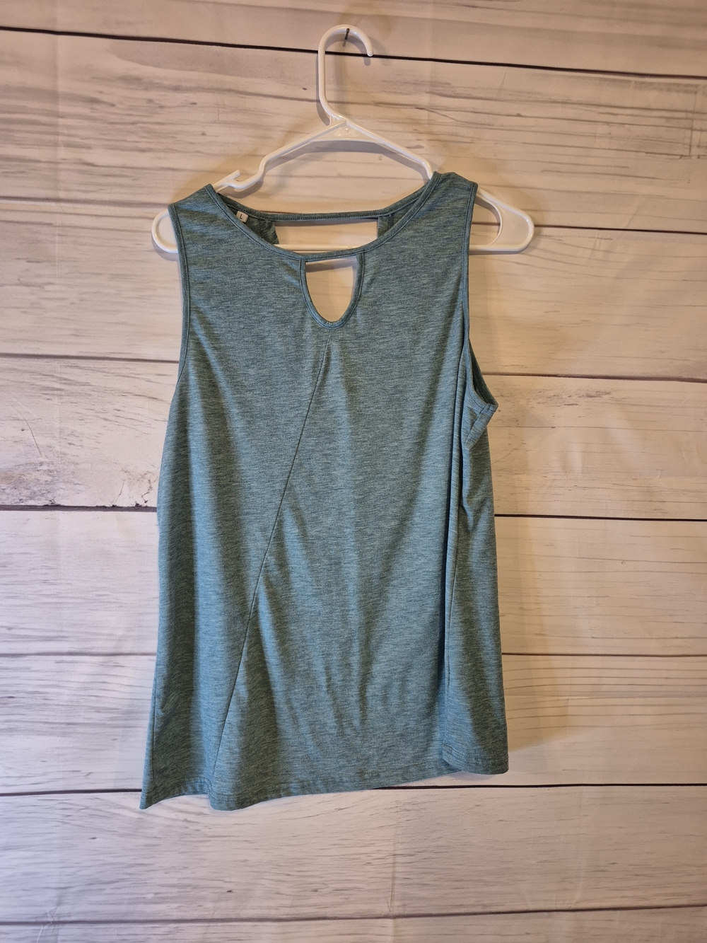 Women’s Sleeveless Keyhole Tank Top - Teal